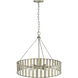 Stella 6 Light 24 inch Antique Silver Chandelier Ceiling Light